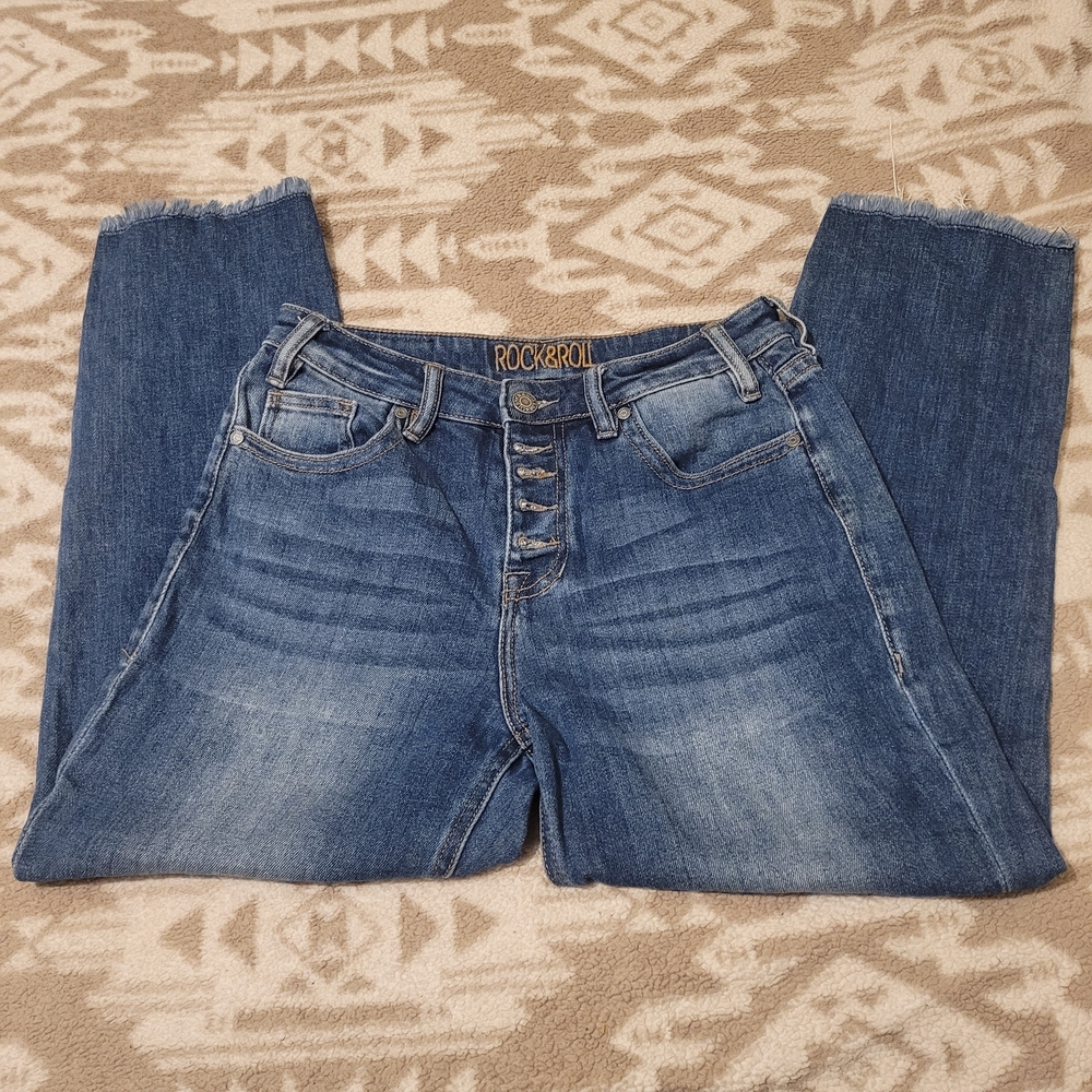 Rock & Roll Denim High Rise Blue Jeans